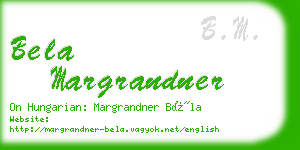 bela margrandner business card